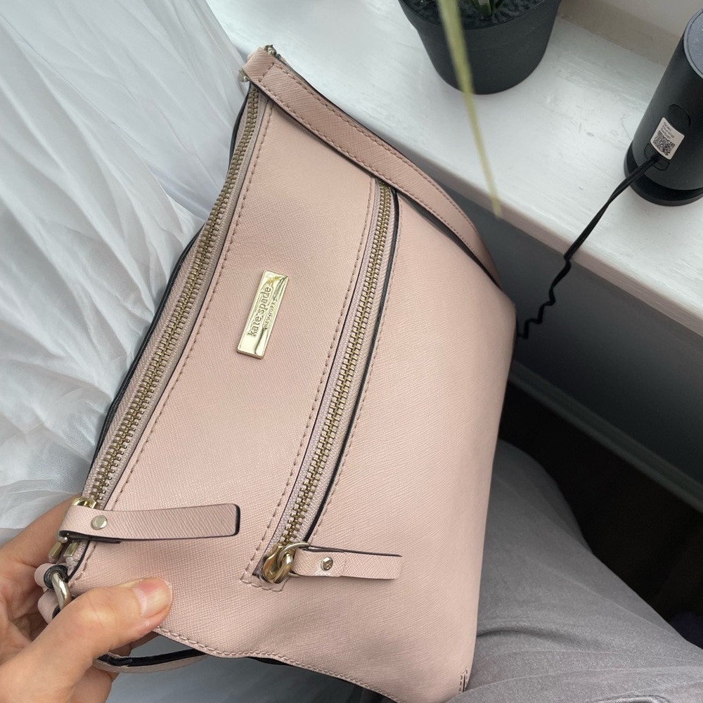 Kate Spade Top Zip Leather Crossbody Bag - Picture 3 of 7